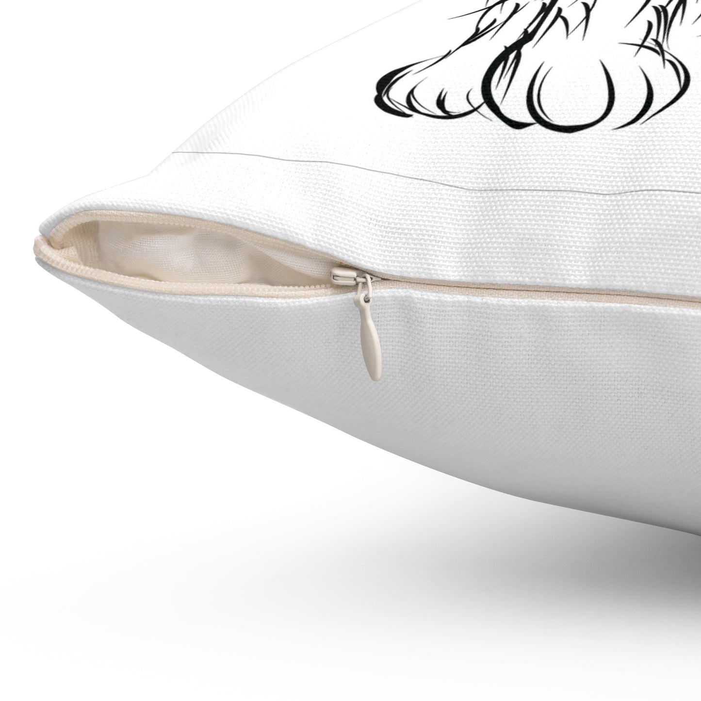 Spun Polyester Square Pillow